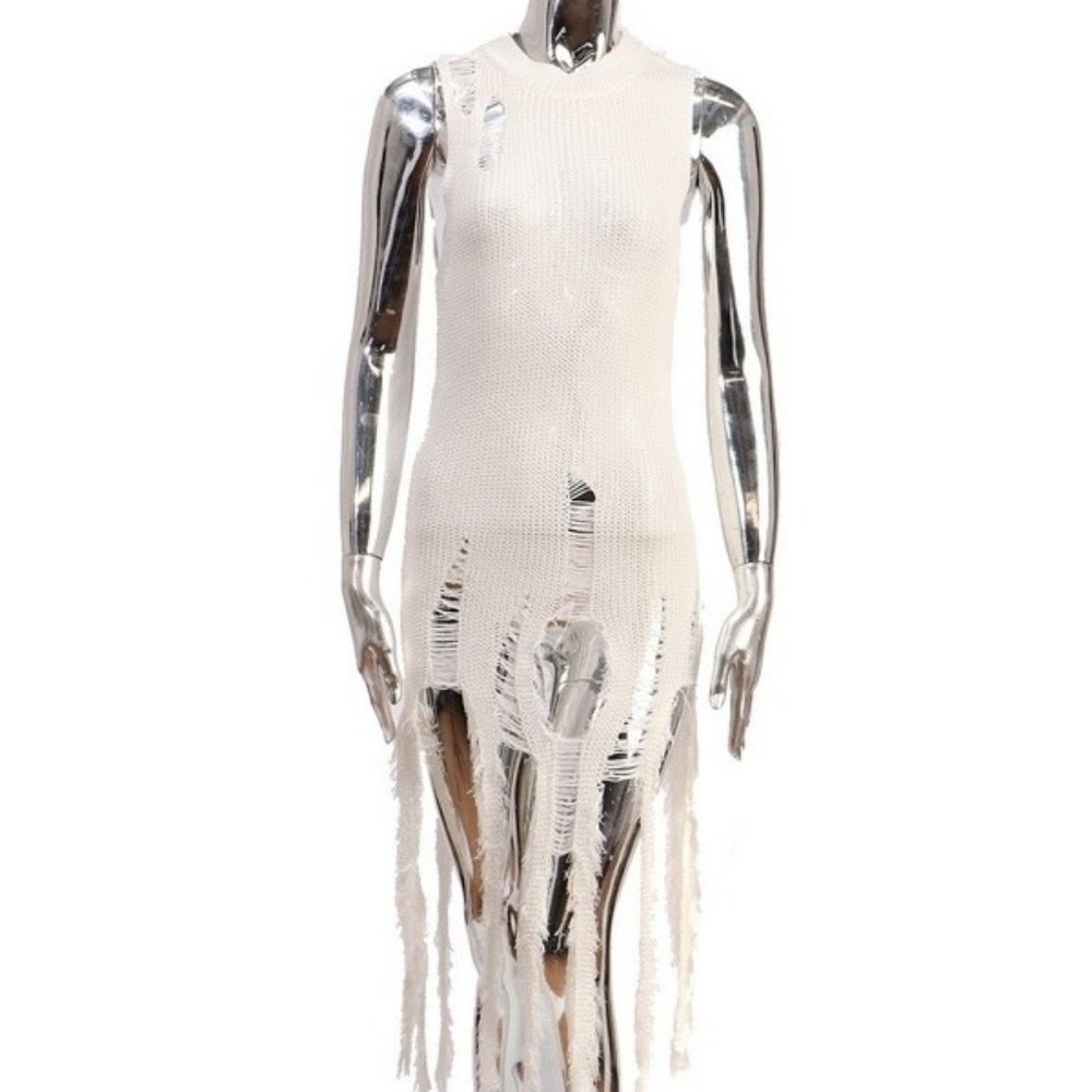 Distress Sweater dress/top